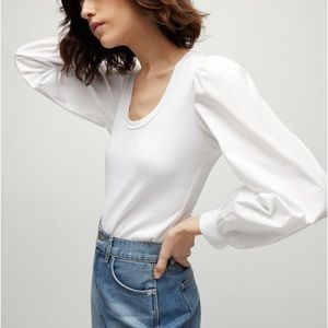 Veronica Beard puff sleeve shirt